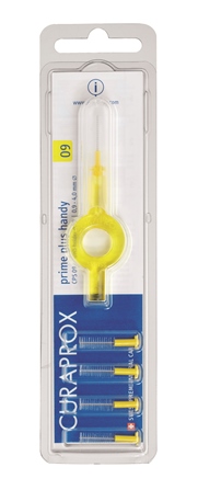 Curaprox CPS 09 Prime PLUS Ершик межзубный 0,9 мм (5 шт), желтый + UHS 409 желтый держательCPS09 plus UHS409 Curaprox CPS 09 Prime PLUS Ершик межзубный 0,9 мм (5 шт), желтый + UHS 409 желтый держательCPS09 plus UHS409В набор входят 5 ёршиков для регулярной чистки межзубных промежутков и держатель UHS409. Состав: Сверхтонкие щетинки изготовлены из нейлона. Стержень ершика изготовлен из плетеной проволоки (хирургическая сталь), что обеспечивает его прочность.