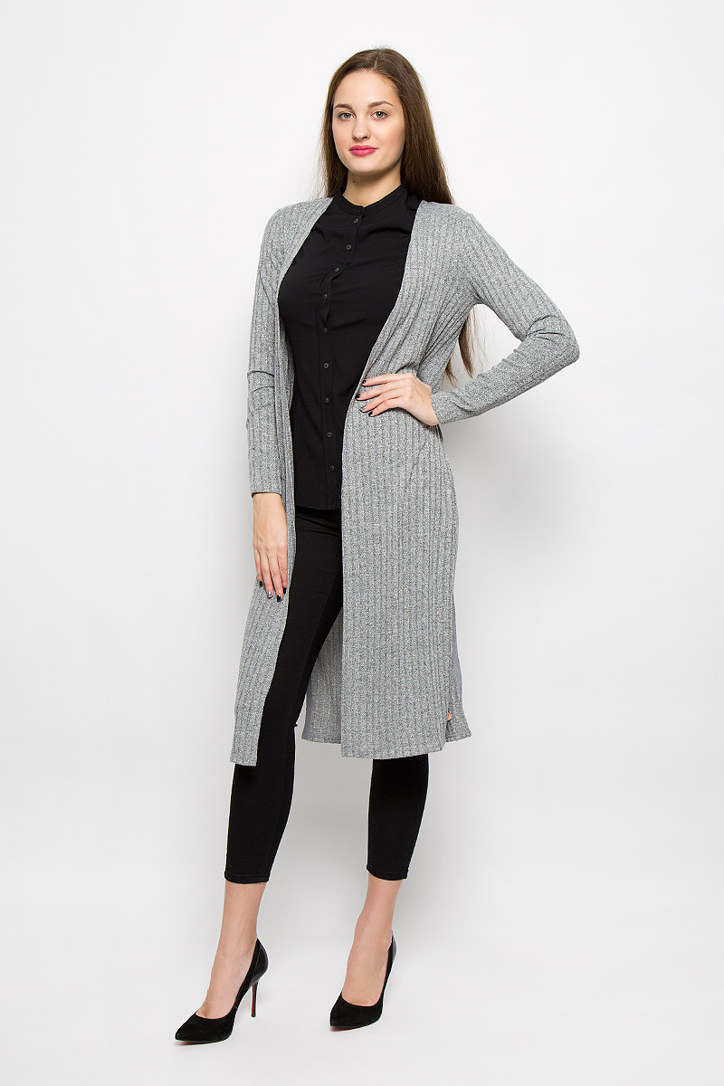 Кардиган женский Tom Tailor Denim, цвет: серый. 1036111.00.71_2707. Размер M (46)1036111.00.71_2707 Кардиган женский Tom Tailor Denim, цвет: серый. 1036111.00.71_2707. Размер M (46)1036111.00.71_2707Женский кардиган Tom Tailor Denim выполнен из высококачественного эластичного полиэстера. Удлиненная модель с длинными рукавами не имеет застежек. Изделие дополнено разрезами по низу.
