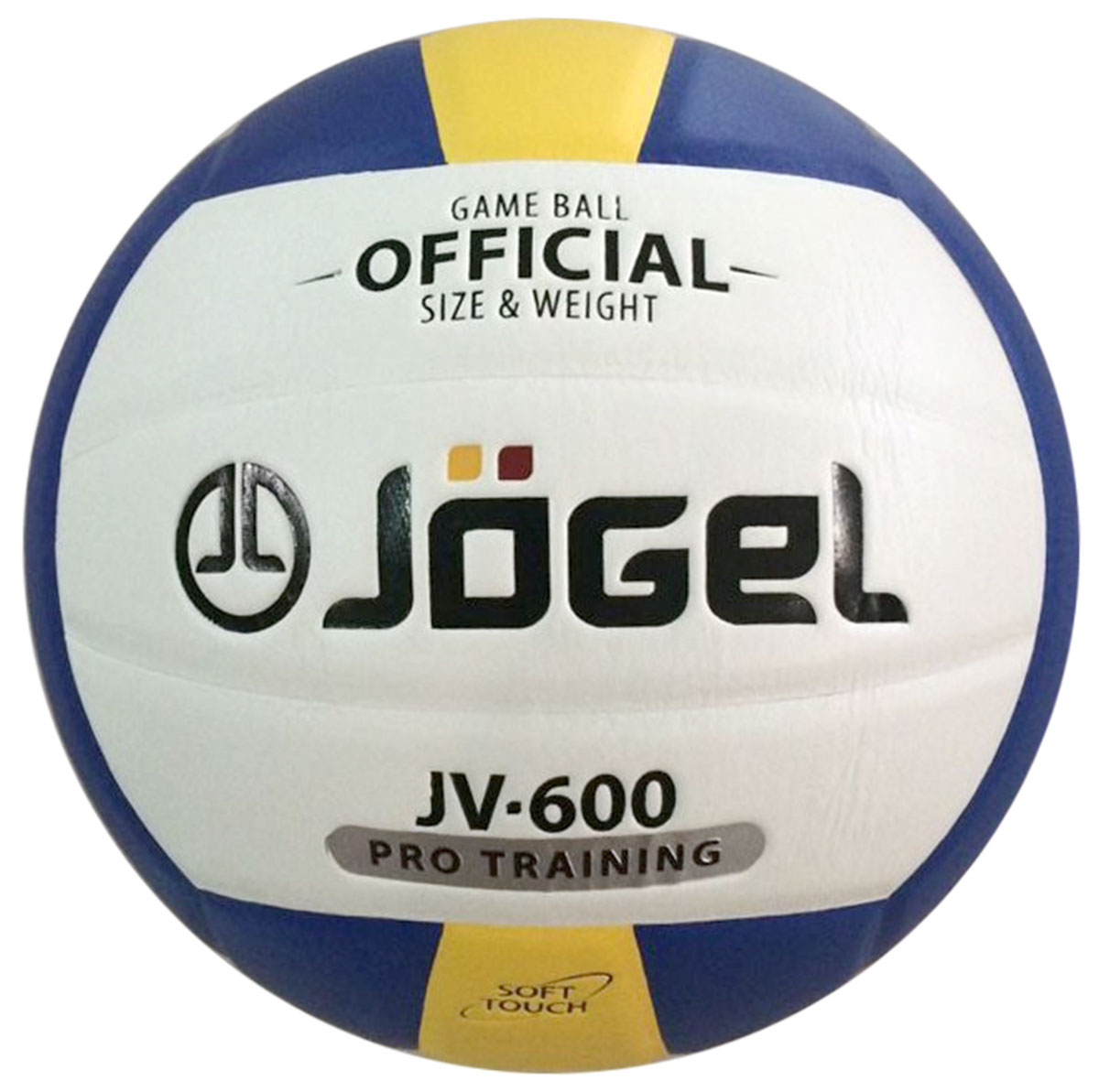 Мяч волейбольный Jogel, цвет: синий, желтый. Размер 5. JV-600120330_yellow/black Мяч волейбольный Jogel, цвет: синий, желтый. Размер 5. JV-600120330_yellow/blackКлееный волейбольный мяч Jogel предназначен для профессиональных тренировок. Покрышка выполнена из мягкой высококачественнойсинтетической кожи (полиуретан). В создании применена технология Soft Touch, которая имитирует натуральную кожу и обеспечивает правильныйотскок. Мяч состоит из 18 панелей и бутиловой камеры, также армирован одним подкладочным слоем, изготовленным из ткани. Мяч рекомендован для тренировок команд среднего и высокого уровня, а также соревнований любительских и средних команд.Вес: 260-280 гр.Длина окружности: 65-67 см. Рекомендованное давление: 0.29-0.32 бар. УВАЖАЕМЫЕ КЛИЕНТЫ! Обращаем ваше внимание на тот факт, что мяч поставляется в сдутом виде. Насос в комплект не входит.