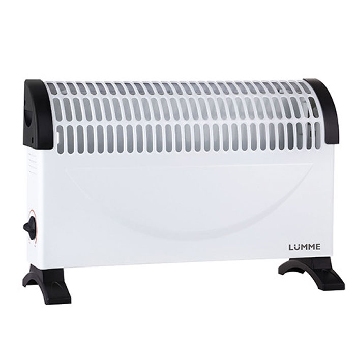 Lumme LU-604, White Black конвекционный обогревательLU-604 Lumme LU-604, White Black конвекционный обогревательLU-604Lumme LU-604 - электрический конвекционный обогреватель (конвектор) с регулируемым термостатом подходит для обогрева любых бытовых помещений.Прибор полностью безопасен в использовании, так как оснащен системой защиты от перегрева и во время своей работы не сжигает кислород в воздухе.Конвектор не занимает много места и при этом позволяет легко установить оптимальный микроклимат в любом помещении.