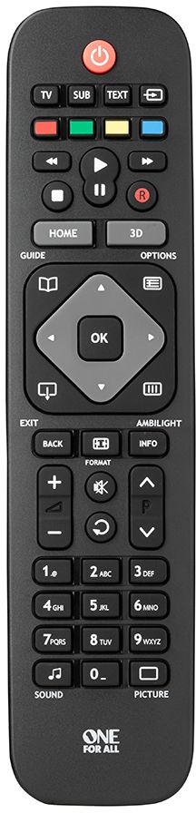 One For All URC1913, Black пульт ДУ для Philips пульт ду philips dvd dvp3600 dvp3003 dvp3004 dvp3000 dvp3006