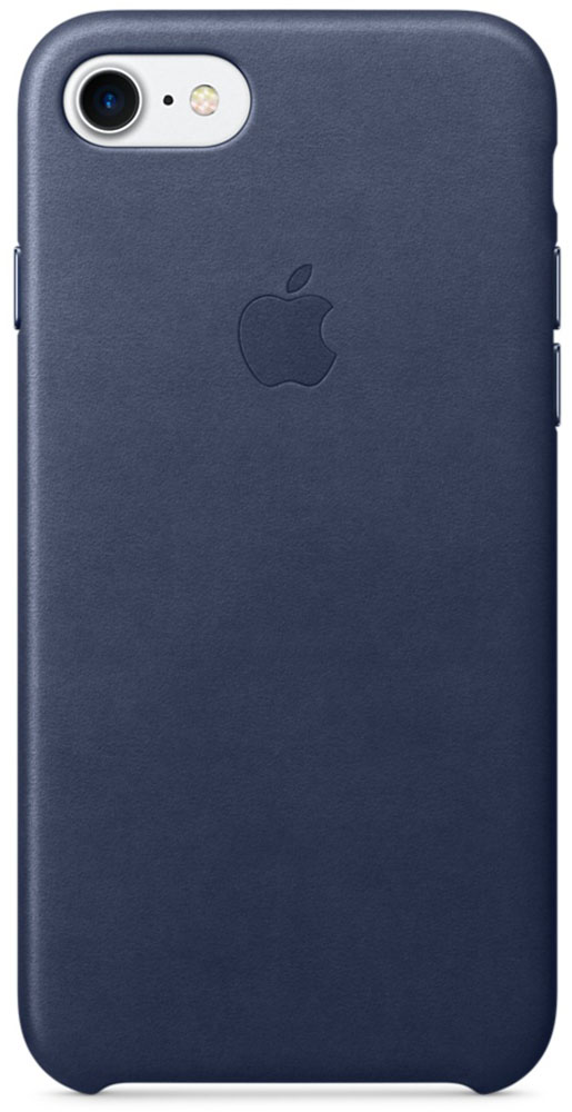 Apple Leather Case чехол для iPhone 7/8, Midnight BlueMMY32ZM/A Apple Leather Case чехол для iPhone 7/8, Midnight BlueMMY32ZM/AЧехлы, созданные Apple, точно повторяют контуры iPhone, не делая его громоздким. Apple Leather Case изготовлен из мягкой кожи европейского производства, которая со временем покрывается благородной патиной. Мягкая внутренняя поверхность, выполненная из микроволокна, защищает корпус вашего iPhone. А кнопки из обработанного алюминия идеально подходят по цвету к чехлу.