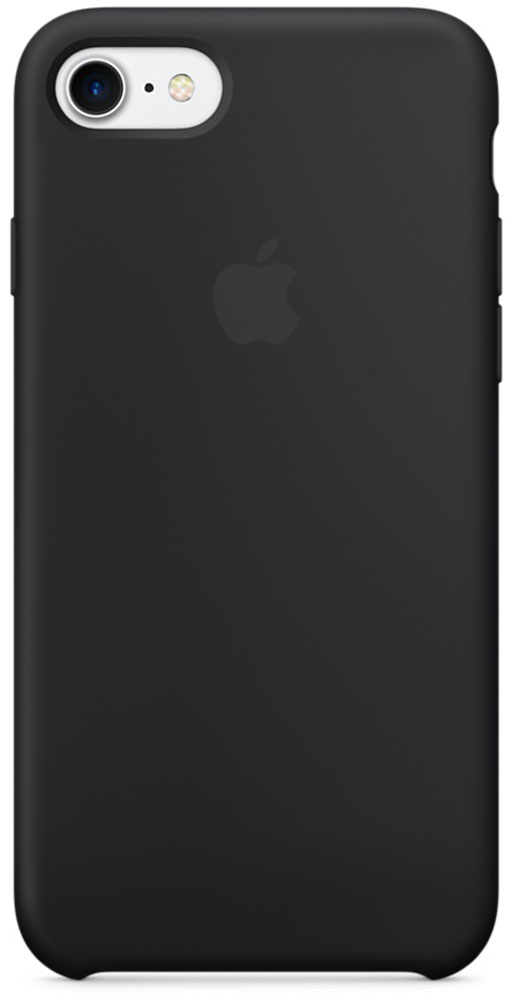 Apple Silicone Case чехол для iPhone 7/8, BlackMMW82ZM/A Apple Silicone Case чехол для iPhone 7/8, BlackMMW82ZM/AApple Silicone Case плотно прилегает к кнопкам громкости и режима сна, точно повторяет контуры телефона, но при этом не делает его громоздким. Мягкая подкладка из микроволокна защищает корпус iPhone. А его внешняя силиконовая поверхность очень приятна на ощупь.