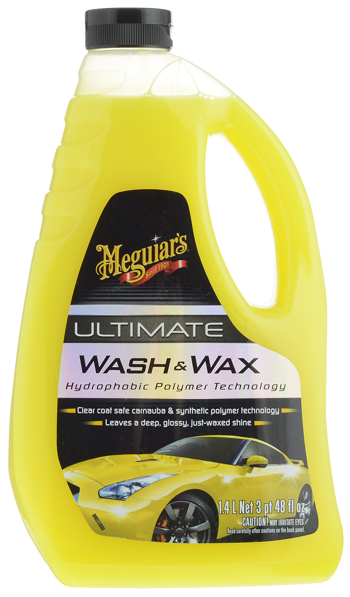 Шампунь автомобильный Meguiars Ultimate. Wash&Wax, 1,4 лG 17748 Шампунь автомобильный Meguiars Ultimate. Wash&Wax, 1,4 лG 17748Полусинтетический шампунь Meguiars Ultimate. Wash&Wax позволяет не только быстро очистить лакокрасочное покрытие от загрязнений и дорожного налета, но и защитить его полимерно-восковой пленкой. Усовершенствованная формула обеспечивает глубокий продолжительный блеск за одно применение. Эффективное средство для поддержания защитного воскового слоя полиролями. Совместим с другими шампунями и полиролями.Товар сертифицирован.