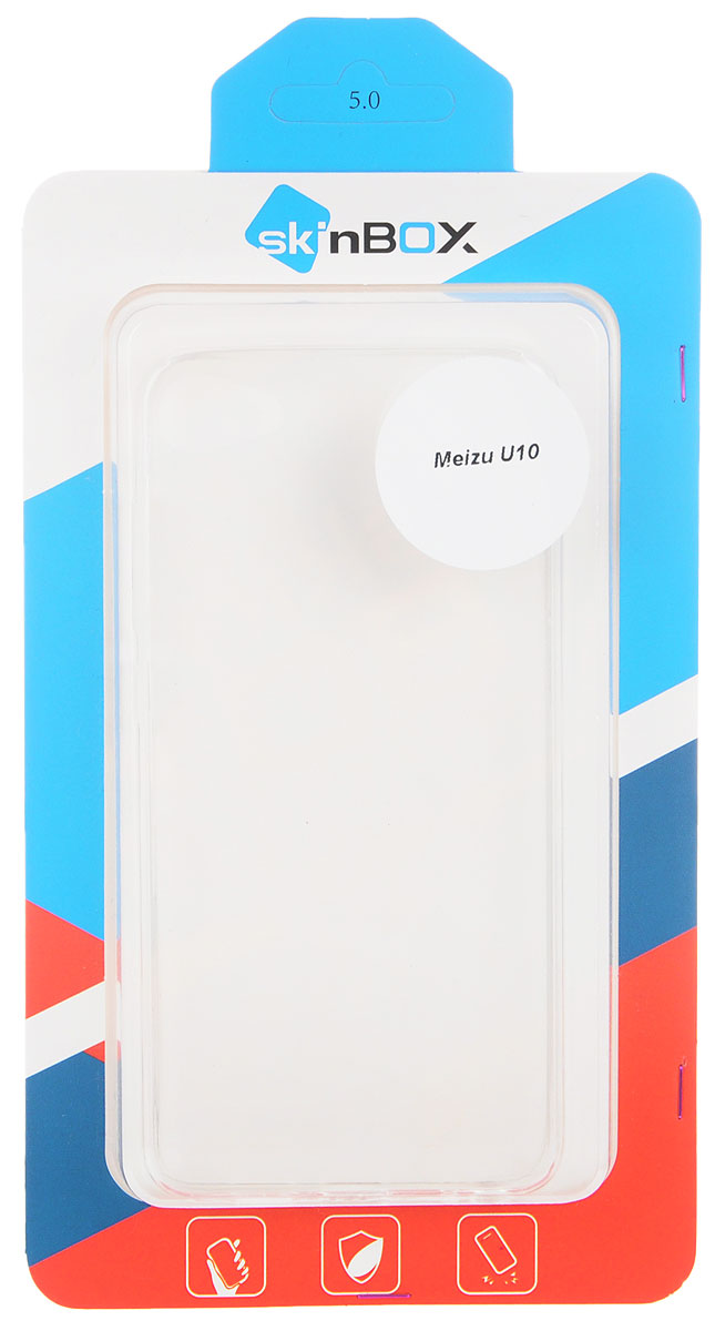 Skinbox Slim Silicone чехол для Meizu U10, Transparent