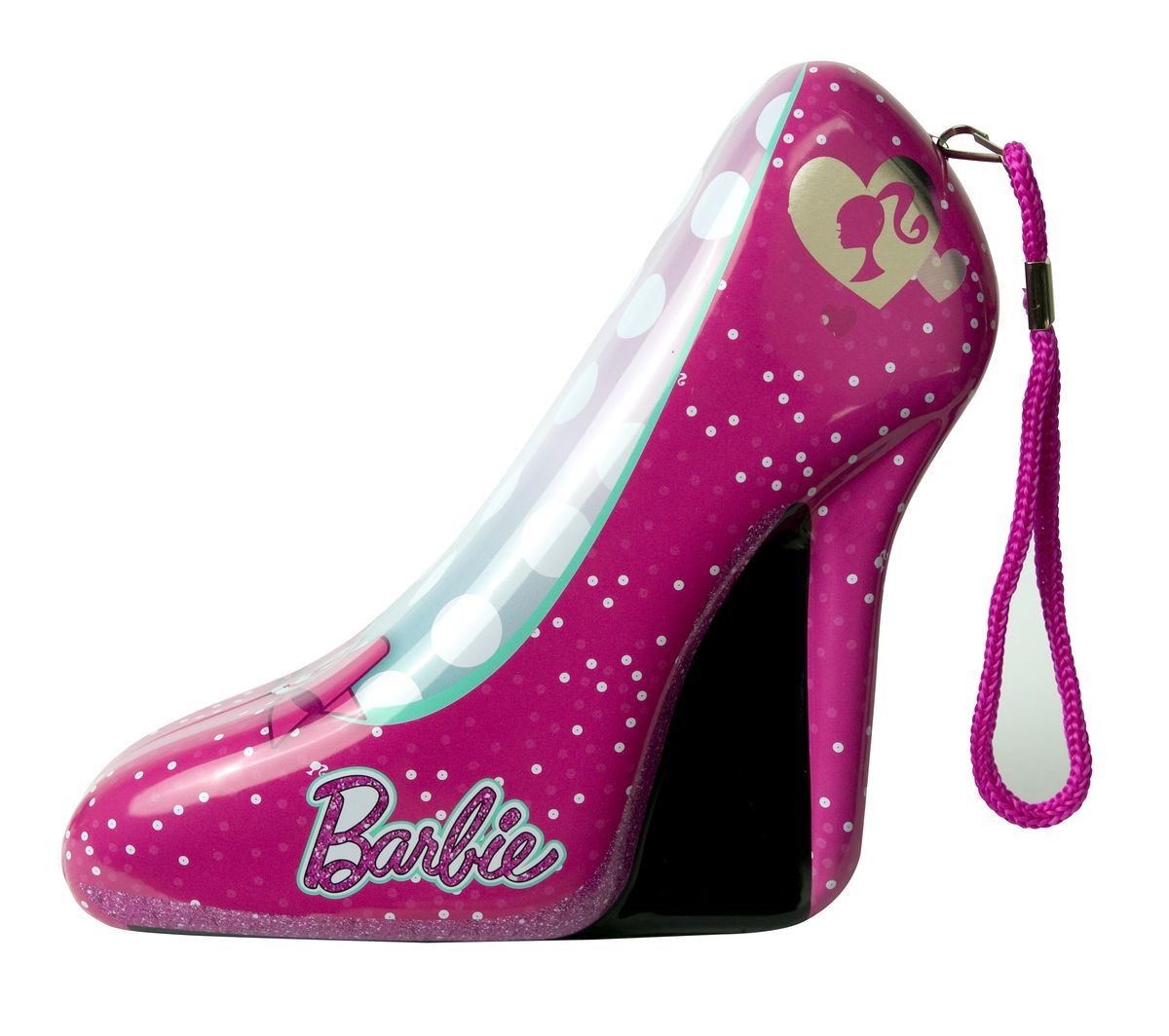 Markwins Игровой набор детской декоративной косметики Barbie Туфелька цвет розовый9600751 Markwins Игровой набор детской декоративной косметики Barbie Туфелька цвет розовый9600751С игровым набором детской декоративной косметики Markwins Barbie. Туфелька девочка сможет создать яркий, неповторимый образ с помощью стильного макияжа! В комплект входят тени для век и блески для губ, а упаковка выполнена в виде симпатичной туфельки. Косметика на водной основе легко наносится и смывается, она совершенно безопасна для детской кожи.Детская косметика Markwins создана с соблюдением самых высоких европейских стандартов безопасности. Продукция не содержит парабенов, метилизотиазолинона, пальмового масла. Предназначена для детей от 7 лет. Несмотря на высокое качество продукции и ее общую гипоаллергенность, производитель рекомендует проверить индивидуальную реакцию на косметику перед ее использованием. Просто нанесите на кожу немного косметики и подержите 30-60 минут. Если на коже появится покраснение, следует прекратить использование продукции. Эта аллергическая реакция проявляется очень редко и зависит от индивидуальных особенностей организма.Условия хранения: хранить при температуре от +5 до +25 градусов; не допускать попадания прямых солнечных лучей.