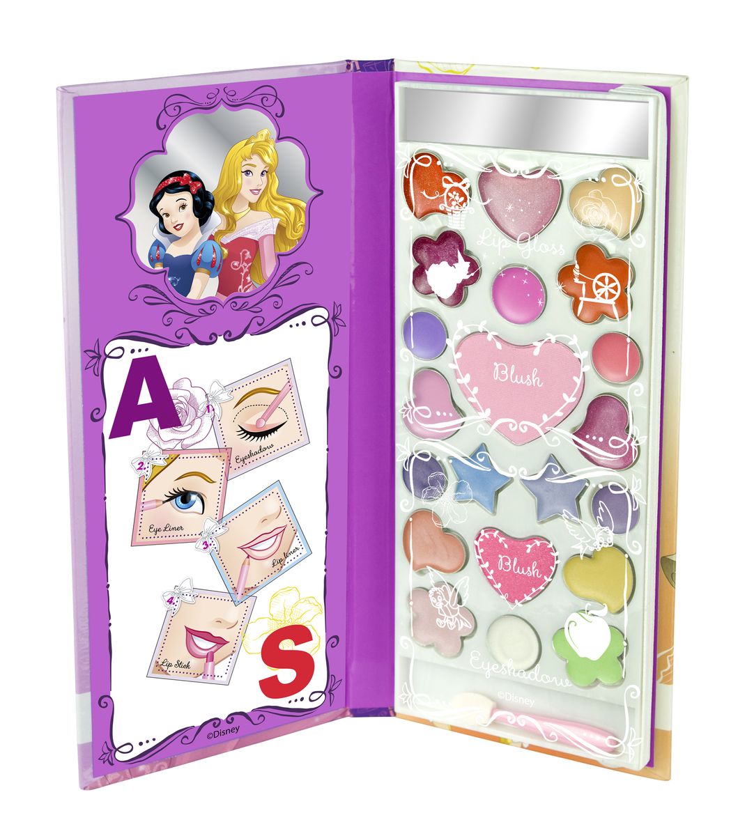 Markwins Игровой набор детской декоративной косметики Princess 96038519603851 Markwins Игровой набор детской декоративной косметики Princess 96038519603851Серия Princess от компании Markwins - это уникальные наборы декоративной косметики, созданной специально для детей. С ней девочка сможет почувствовать себя настоящей принцессой! В набор входит все необходимое для создания яркого, эффектного макияжа: тени для век, блески и румяна. На упаковке изображены героини диснеевских мультфильмов - очаровательная Аврора и красавица Белоснежка.Детская косметика Markwins создана с соблюдением самых высоких европейских стандартов безопасности. Продукция не содержит парабенов, метилизотиазолинона, пальмового масла. Предназначена для детей от 7 лет. Несмотря на высокое качество продукции и ее общую гипоаллергенность, производитель рекомендует проверить индивидуальную реакцию на косметику перед ее использованием. Просто нанесите на кожу немного косметики и подержите 30-60 минут. Если на коже появится покраснение, следует прекратить использование продукции. Эта аллергическая реакция проявляется очень редко и зависит от индивидуальных особенностей организма.Условия хранения: хранить при температуре от +5 до +25 градусов; не допускать попадания прямых солнечных лучей.