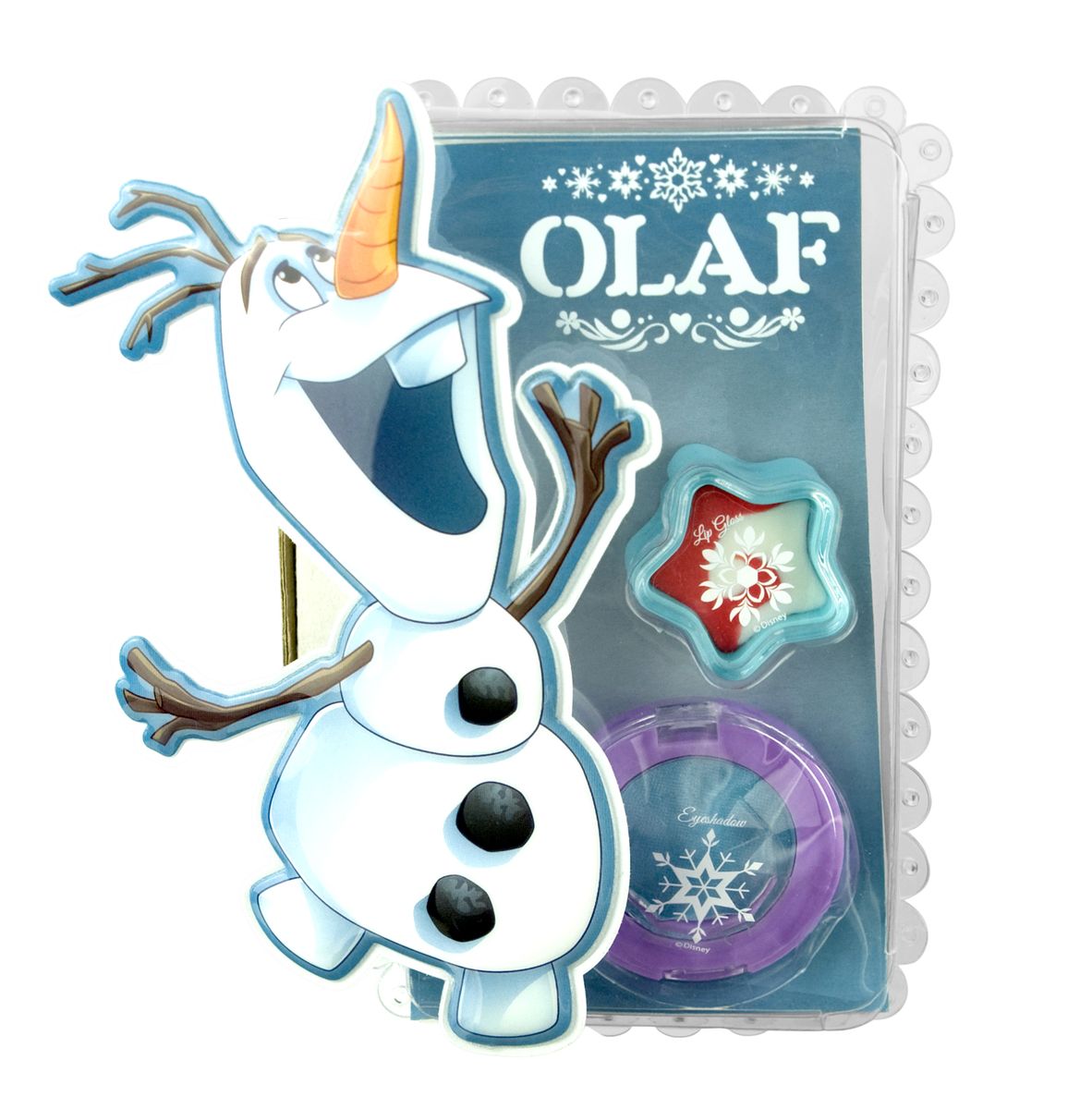 Markwins Игровой набор детской декоративной косметики Frozen Олаф 96062519606251 Markwins Игровой набор детской декоративной косметики Frozen Олаф 96062519606251Игровой набор детской декоративной косметики Markwins Frozen Олаф - отличный подарок для каждой девочки! С его помощью она сможет создать себе яркий, эффектный образ, накрасив губы и глаза. Особенно понравится набор поклонницам мультфильма Холодное сердце - на упаковке изображен один из его персонажей, уморительный снеговик Олаф.В набор входят блеск для губ в баночке и тени для век.Условия хранения:Хранить при температуре от +5 до +25 градусов. Не допускать попадания прямых солнечных лучей.Детская косметика Markwins создана с соблюдением самых высоких европейских стандартов безопасности. Продукция не содержит парабенов, метилизотиазолинона, пальмового масла. Косметика предназначена для детей от 7 лет. Несмотря на высокое качество продукции, производитель рекомендует проверить индивидуальную реакцию на косметику перед ее использованием.