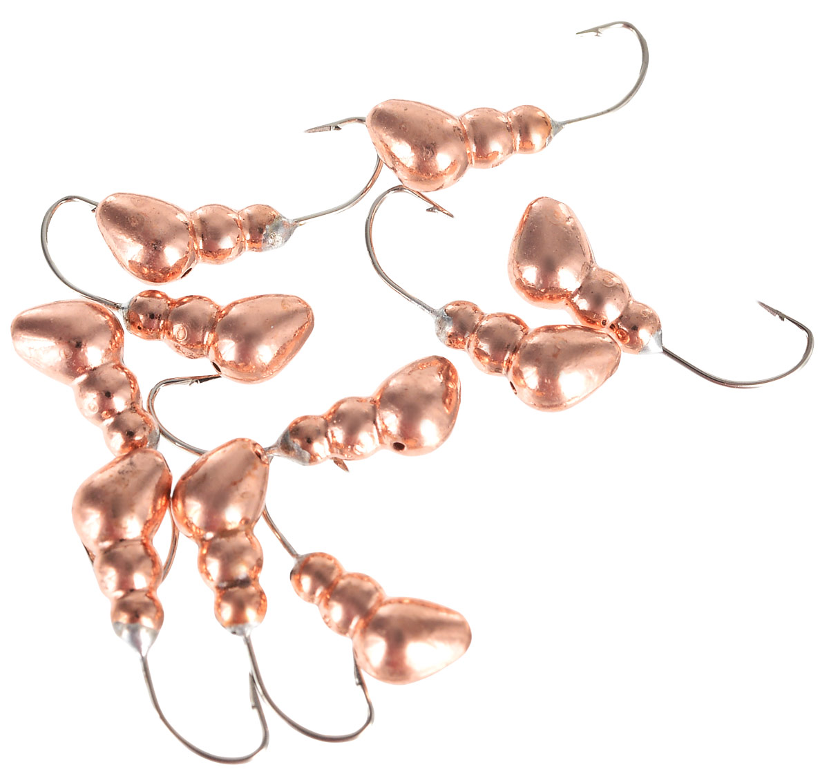 Мормышка вольфрамовая Dixxon-Russia, муравей с отверстием, цвет: медный, диаметр 4 мм, 1,05 г, 10 шт