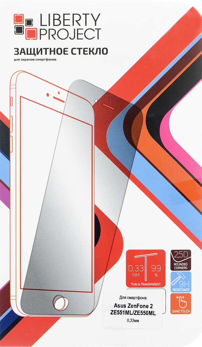 Liberty Project Tempered Glass защитное стекло для Asus ZenFone 2 ZE551ML/ZE550ML (0,33 мм)0L-00001701 Liberty Project Tempered Glass защитное стекло для Asus ZenFone 2 ZE551ML/ZE550ML (0,33 мм)0L-00001701Защитное стекло Liberty Project Tempered Glass для Asus ZenFone 2 ZE551ML/ZE550ML обеспечивает надежную защиту сенсорного экрана устройства от большинства механических повреждений и сохраняет первоначальный вид дисплея, его цветопередачу и управляемость. В случае падения стекло амортизирует удар, позволяя сохранить экран целым и избежать дорогостоящего ремонта. Стекло обладает особой структурой, которая держится на экране без клея и сохраняет его чистым после удаления. Силиконовый слой предотвращает разлет осколков при ударе.