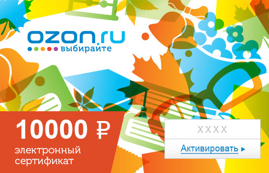 Электронный подарочный сертификат (10000 руб.) Школа