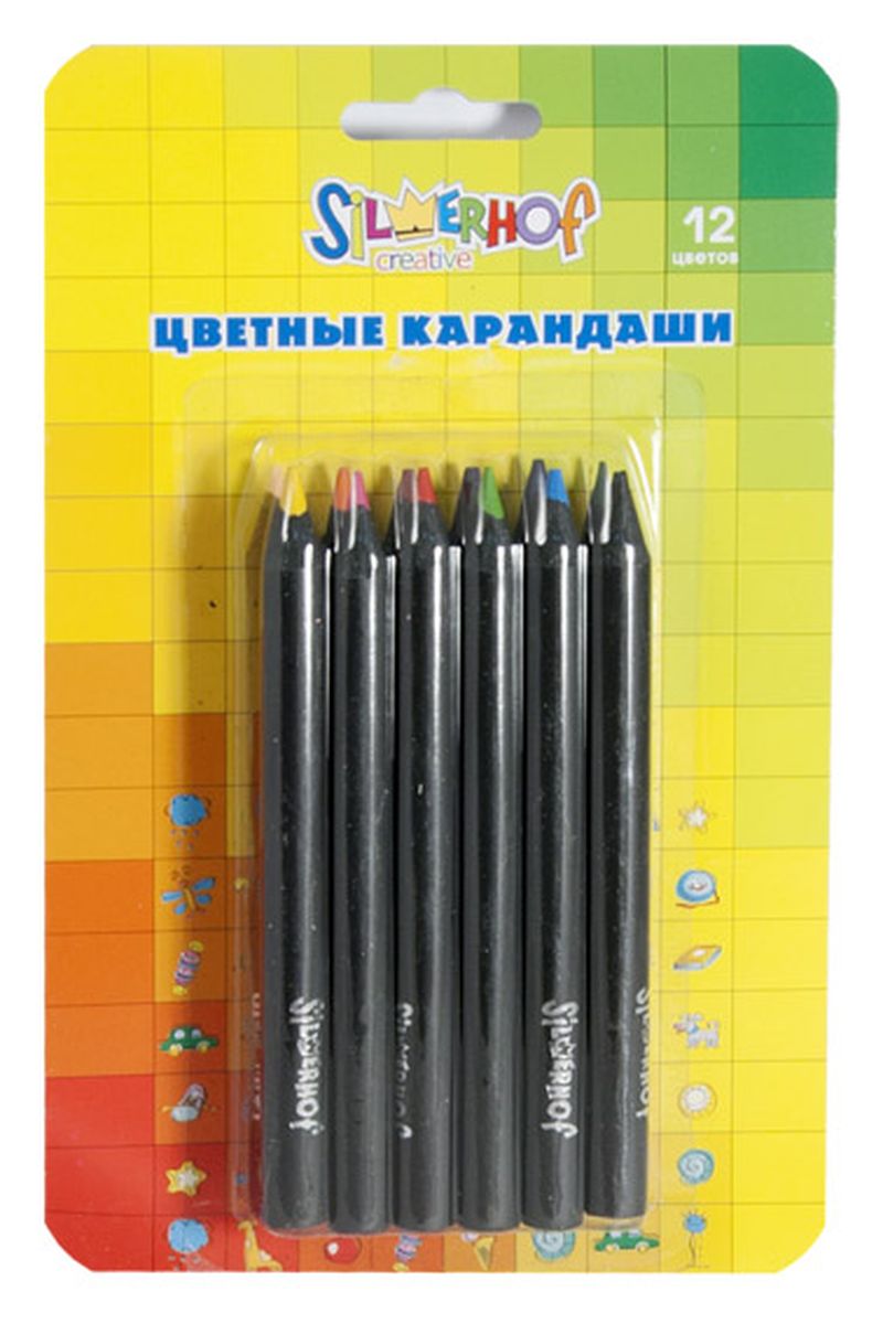 Silwerhof Карандаши цветные укороченные Jumbo Emotions Creative 12 цветов134083-12 Silwerhof Карандаши цветные укороченные Jumbo Emotions Creative 12 цветов134083-12Карандаши цветные Silwerhof Jumbo Emotions Creative - это необычные укороченные карандаши, изготовленные из черного дерева.Карандаши имеют круглый корпус увеличенного диаметра, мягкий грифель и легко затачиваются.Карандаши подойдут для письма, рисования и раскрашивания на бумаге и картоне.Корпус цветных карандашей выполнен из лакированной древесины.В наборе 12 карандашей ярких оттенков.