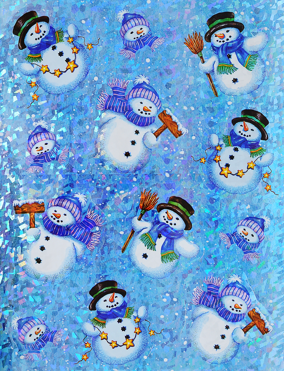 Украшение новогоднее оконное Winter Wings Снеговики, 12 штN09276 Украшение новогоднее оконное Winter Wings Снеговики, 12 штN09276Новогоднее оконное украшение Winter Wings Снеговики поможет украсить дом к предстоящим праздникам. Наклейки изготовлены из ПВХ и выполнены в виде снеговиков.С помощью этих украшений вы сможете оживить интерьер по своему вкусу, наклеить их на окно, на зеркало или на дверь.Новогодние украшения всегда несут в себе волшебство и красоту праздника. Создайте в своем доме атмосферу тепла, веселья и радости, украшая его всей семьей.Размер листа: 38 х 30 см. Средний размер наклейки: 10 х 9,5 см.