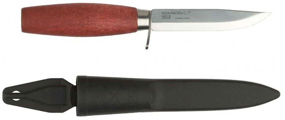 Нож туристический Morakniv Classic 611, цвет: красный, стальной, длина лезвия 9,8 см1-0611 Нож туристический Morakniv Classic 611, цвет: красный, стальной, длина лезвия 9,8 см1-0611Нескладной нож Morakniv Classic 611 является довольно популярным режущим изделием, которое нашло свое применение не только в походных условиях, но и в быту. Главной особенностью данной модели есть ее прочное и износостойкое лезвие, созданное из высококачественной углеродистой стали.Толщина лезвия позволяет применять на нож повышенную нагрузку без боязни повредить клинок, а острая режущая кромка гарантирует точный и ровный рез. Клинок Morakniv Classic 611 легко вынимается из рукоятки, созданной из натуральной древесины. Материал изготовления рукоятки обеспечивает максимальный комфорт пользователю и приятные тактильные ощущения, что особенно уместно во время пониженных температур, так как рукоятка всегда остается теплой. В комплекте с ножом идут прочные и практичные ножны. Полированное лезвие ножа из углеродистой стали дополняют гарда и рукоять бордового цвета из шведской березы Чехол из черного пластика надежно предохраняет клинок.Общая длина ножа: 20 см.