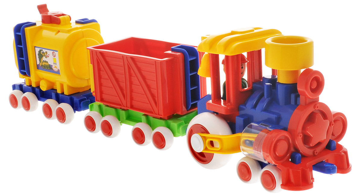 Форма Паровозик Ромашка с 2 вагонами Детский сад