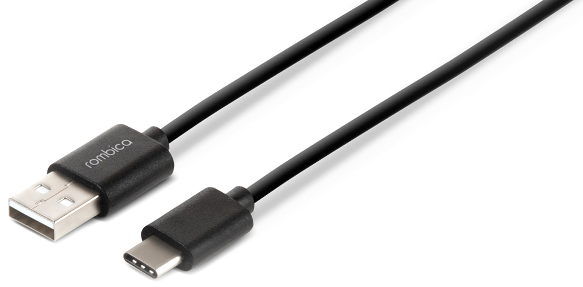 Rombica Digital CR-01 USB - USB Type-C, Black кабель (1 м)