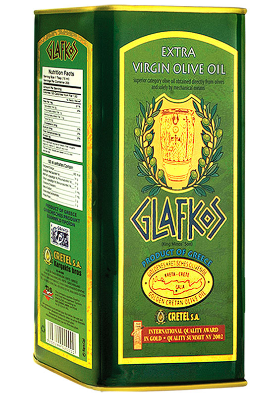 Glafkos Extra Virgin масло оливковое экстра класса, 3 л16003 Glafkos Extra Virgin масло оливковое экстра класса, 3 л16003Спасибо вам, что вы выбрали наше масло! Вы приобрели одно из Лучших масел, которые производятся в Греции. Греки считают, что лучшее масло, которое производится в их стране -это масло с о. Крит. Завод Крител - это семейный завод, который на протяжении 120 лет, осуществляет сбор оливок на своих плантациях, очистку их и отжим. Завод производит только Экстра Вирджин масло - холодный отжим и не мешает масла (не занимается купажированием), это завод полного цикла. Вы приобрели чистое греческое масло из сорта маслин Коронеики. Оливковое масло Glafkos Extra Virgin производится исключительно механическим путем. Имеет зелено-золотистый цвет, мягкий вкус и насыщенный аромат. Glafkos является высококачественным маслом и экспортируется в 17 стран мира. Glafkos содержит максимум полезных веществ и богато витаминами E, A и C. Спелая маслина, из которой делают масло, имеет горчинку, а масло после отжима, имеет терпкость, как сухое красное вино, (это, если его дегустировать, например - выпить). Но мы советуем употреблять его в салатах, где Вы почувствуете аромат этого масла. Раскроется вся гамма вкусовых оттенков.Присутствие горечи, в масле, говорит только о высшем качестве и о том, что в его приготовлении не использовались ни какие химикаты и примеси для улучшения вкуса. Металлическая упаковка позволяет сохранить оливковому маслу все его полезные качества. А также она удобна для хранения, так как данный вид упаковки, благодаря металлической основе, абсолютно защищен от повреждений и предохраняет оливковое масло от прямого попадания солнечных лучей. Идеально подходит для заправки салатов, приготовления мясных и рыбных блюд, прекрасно для маринадов. Оливковое масло рекомендовано к употреблению детям от 5 лет. Кислотность до 0,8%.