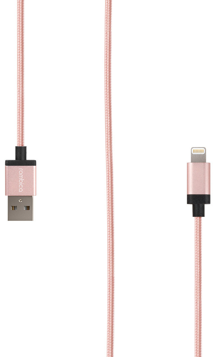 Rombica Digital IB-02 USB - Apple Lightning (MFI), Pink кабель (1 м)CB-IB02 Rombica Digital IB-02 USB - Apple Lightning (MFI), Pink кабель (1 м)CB-IB02Кабель Rombica Digital IB-02 USB - Apple Lightning (MFI) в красивой тканевой оплетке розового цвета - пожалуй, лучший аксессуар для зарядки вашего гаджета, а также для передачи данных. Длина 1 метр позволит комфортно пользоваться вашим устройством - звонить, фотографировать, снимать видео, даже если оно подключено к внешнему источнику питания.