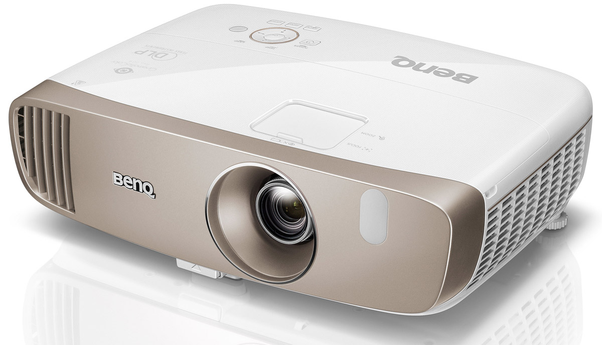 BenQ W2000 кинотеатральный проектор4718755060670 BenQ W2000 кинотеатральный проектор4718755060670Кинотеатральный проектор BenQ W2000 (DLP DC3 DMD; 1080P Full HD Video Projector; CinematicColor; Rec.709, Brightness 2000 AL; High contrast ratio 15;000:1; 1.3X zoom; Short throw (1.15 - 1.5); Vertical lens shift; auto vertical & 2D keystone; 3.6kg; 10Wx2 speaker; 3D via HDMI; HDMI 1.4ax 3(1 in hidden compartment for WDP02); Audio out); DC12V trigger; brilliant color; 6X color wheel (RGBRGB); ISFccc; low noise level 29/27dB)