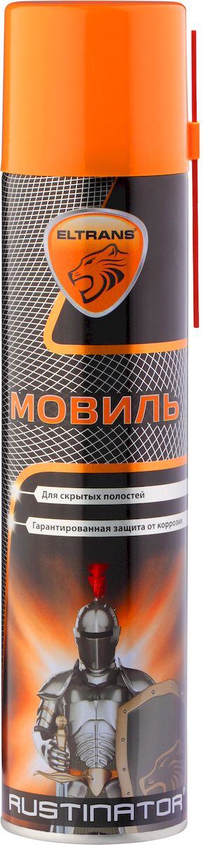 Мовиль-автоконсервант порогов Eltrans, 400 млEL-0201.02 Мовиль-автоконсервант порогов Eltrans, 400 млEL-0201.02Мовиль-автоконсервант порогов Eltrans предназначен для антикоррозийной защиты скрытых полостей кузова автомобиля: дверей, порогов, лонжеронов. Образует покрытие с выраженными гидрофобными свойствами, обеспечивает эффективную и долговременную защиту от коррозии. Обладает хорошей проникающей и пропитывающей способностью. Проникая в микротрещины, швы и стыки кузова, останавливает уже начавшийся процесс коррозии, легко растекается по металлу, быстро вытесняет с его поверхности влагу и образует воскообразную пленку толщиной 30-40 мкм. Допускается наносить на влажную и ржавую поверхность, а также на старые антикоррозийные покрытия. Безопасен для лакокрасочных покрытий, резины и пластика. Товар сертифицирован.