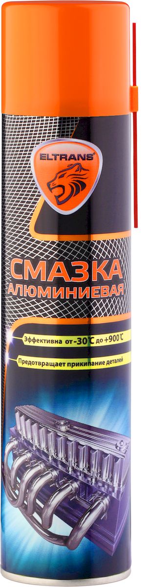 Смазка алюминиевая Eltrans, 400 млEL-0511.04 Смазка алюминиевая Eltrans, 400 млEL-0511.04Смазка алюминиевая Eltrans применяется при ремонте и обслуживании тормозной системы, системы выхлопа, высоконагруженных деталей подвески. Высокодисперсные частицы алюминия выполняют функцию сухой смазки даже после того, как все остальные компоненты выработаются или выгорят. Предотвращает прикипание шпилек впускного коллектора, колесных болтов. Смазка эффективна при обработке резьбовых соединений горелок, котлов и прочих элементов отопительных систем. Используется при обслуживании элементов промышленного оборудования в широком диапазоне температур (от -30°С до +900°С), для предотвращения задиров, прикипания и коррозии там, где использование медных смазок не рекомендовано. Предотвращает холодное сваривание деталей под нагрузкой, толчки и вибрацию при скольжении. Товар сертифицирован.