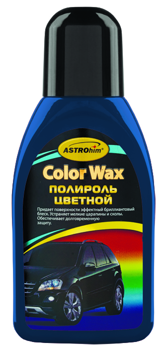 Полироль кузова ASTROhim Color Wax, цвет: синий, 250 млАС-286 Полироль кузова ASTROhim Color Wax, цвет: синий, 250 млАС-286Цветной полироль кузова ASTROhim Color Wax помогает скрыть мелкие царапины и сколы лакокрасочной поверхности за счет заполнения их пигментированным составом и выравнивания плоскости светоотражения. Полироль радикально обновляет состарившееся лакокрасочное покрытие, придавая ему глубокий блеск и долговременную защиту. Защищает лакокрасочное покрытие от разрушительного действия кислотных осадков, дорожных реагентов, ультрафиолетовых лучей и профессиональной химии, применяемой на автомойках. Легко наносится и располировывается. Подходит для всех типов лакокрасочных покрытий, в том числе металлик, перламутр и хамелеон.Товар сертифицирован.