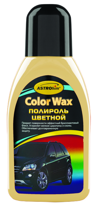 Полироль кузова ASTROhim Color Wax, цвет: бежевый, 250 млАС-288 Полироль кузова ASTROhim Color Wax, цвет: бежевый, 250 млАС-288Цветной полироль кузова ASTROhim Color Wax помогает скрыть мелкие царапины и сколы лакокрасочной поверхности за счет заполнения их пигментированным составом и выравнивания плоскости светоотражения. Полироль радикально обновляет состарившееся лакокрасочное покрытие, придавая ему глубокий блеск и долговременную защиту. Защищает лакокрасочное покрытие от разрушительного действия кислотных осадков, дорожных реагентов, ультрафиолетовых лучей и профессиональной химии, применяемой на автомойках. Легко наносится и располировывается. Подходит для всех типов лакокрасочных покрытий, в том числе металлик, перламутр и хамелеон.Товар сертифицирован.