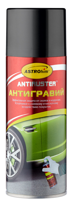 Антигравий ASTROhim, цвет: черный, 520 млАС-477 Антигравий ASTROhim, цвет: черный, 520 млАС-477Антигравий ASTROhim предназначен для эффективной защиты лакокрасочного покрытия от сколов и последующего возникновения очагов коррозии на нижних частях кузова автомобиля (колесные арки, пороги, фартук, днище), наиболее подверженных абразивному воздействию песка, мелких камней и гравия. Существенно продлевает срок службы кузова. Формирует эластичное покрытие, устойчивое к агрессивному воздействию кислотных осадков и дорожных реагентов. Не расслаивается и не теряет эластичности при резких перепадах температур и на сильном морозе. Быстро сохнет, обладает хорошей адгезией, после высыхания может окрашиваться большинством автоэмалей. Обладает звукопоглощающими свойствами. Товар сертифицирован.