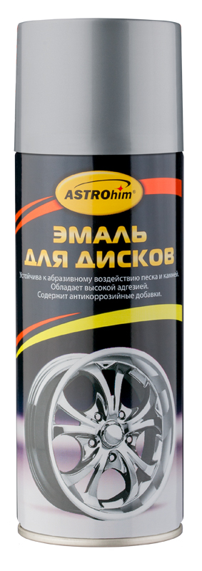 Эмаль для дисков ASTROhim, цвет: серый, 520 млАС-603 Эмаль для дисков ASTROhim, цвет: серый, 520 млАС-603Эмаль для дисков ASTROhim разработана специально для окраски колесных дисков любых транспортных средств. Обновляет внешний вид дисков. Образует эластичное лакокрасочное покрытие, которое не трескается и не отшелушивается в процессе эксплуатации автомобиля, обладает стойкостью к агрессивному воздействию факторов внешней среды, таких как влага, дорожные реагенты, песок и камни, летящие из-под колес. Обеспечивает антикоррозионную защиту окрашенным металлическим деталям. Наносится без предварительного грунтования. Не требует дополнительного покрытия защитным лаком. Образует прочное покрытие с высоким блеском. Подходит для окрашивания любых видов дисков, а также для декоративного окрашивания любых металлических и предварительно загрунтованных деревянных поверхностей. Обладает отличной адгезией к окрашиваемой поверхности, повышенной укрывистостью и атмосферостойкостью. Благодаря аэрозольной форме упаковки позволяет равномерно окрашивать диски самой сложной формы. Товар сертифицирован.