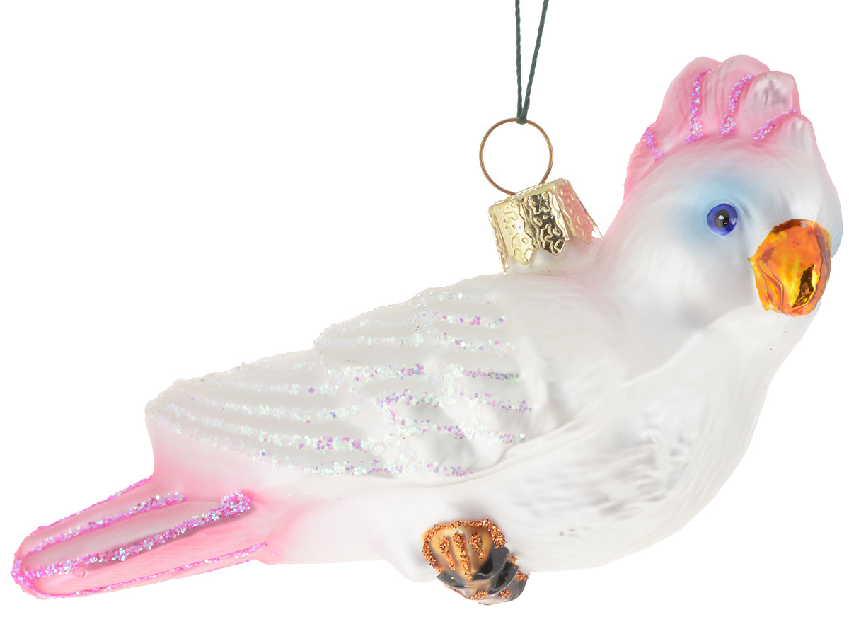 Украшение новогоднее подвесное Winter Wings Попугай, 9 х 4 х 11 смN07214 Украшение новогоднее подвесное Winter Wings Попугай, 9 х 4 х 11 смN07214Новогоднее подвесное украшение Winter Wings Попугай прекрасно подойдет для праздничного декора новогодней ели. Изделие выполнено из высококачественного стекла с блестками. Для удобного размещения на елке на украшении предусмотрено ушко и веревочка.Елочная игрушка - символ Нового года. Она несет в себе волшебство и красоту праздника. Создайте в своем доме атмосферу веселья и радости, украшая новогоднюю елку нарядными игрушками, которые будут из года в год накапливать теплоту воспоминаний. Откройте для себя удивительный мир сказок и грез. Почувствуйте волшебные минуты ожидания праздника, создайте новогоднее настроение вашим дорогим и близким.