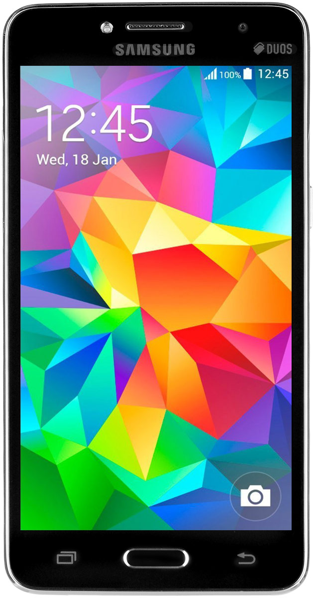 Samsung SM-G532F Galaxy J2 Prime DS, BlackSM-G532FZKDSER Samsung SM-G532F Galaxy J2 Prime DS, BlackSM-G532FZKDSERSamsung SM-G532F Galaxy J2 Prime DS отличается элегантным дизайном передней панели, который значительно усиливает впечатление от просмотра.При толщине 8,9 мм и ширине 72,1 мм, смартфон Galaxy J2 Prime DS выглядит изящно, приятная на ощупь текстура корпуса подчеркивает элегантность формы и ощущение комфорта при использовании смартфона.Аккумулятор с емкостью 2600 мАч позволит оставаться на связи дольше обычного. При отсутствии возможности подзарядки используйте режим максимального энергосбережения.Производительный 4-ядерный процессор 1,4 ГГц и 1,5 ГБ оперативная память обеспечивают мгновенную реакцию смартфона на любые ваши действия.Удобное приложение Smart ManageПростой способ управления основными функциями смартфона: уровень заряда аккумулятора, доступный объем памяти, состояние использования оперативной памяти и безопасность смартфона.Телефон сертифицирован EAC и имеет русифицированный интерфейс меню, а также Руководство пользователя.