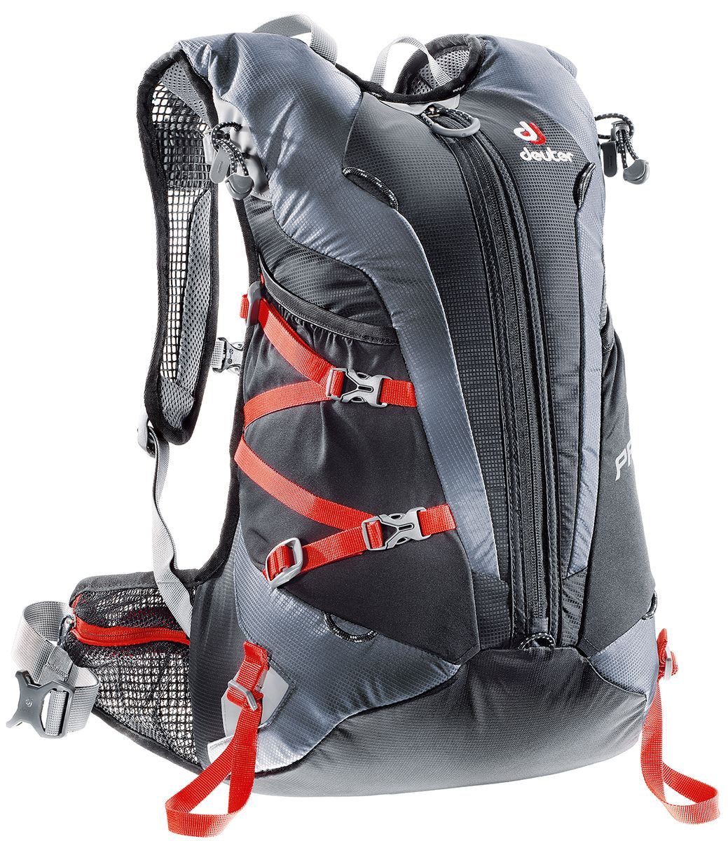 Рюкзак спортивный Deuter Pace, цвет: черный, серый, 20 л3300015_7490 Рюкзак спортивный Deuter Pace, цвет: черный, серый, 20 л3300015_7490Уменьшение веса равно уменьшению усилий. Вот почему команда дизайнеров Pace следует лозунгу Вы это едва чувствуете. Легкие крылья пояса анатомической формы и лямки из сетчатой ткани обеспечивают легкую подгонку. Особенности: 3М отражатели спереди и сзади; Боковые карманы; Крепления для кошек и ледоруба; Карман для ценных вещей; Совместимо с гидросистемой; Крепление для лыж; Карман-клапан для перчаток, шлема; Вес: 630 г. Размеры: 48 х 28 х 20 см. Объем: 20 л.