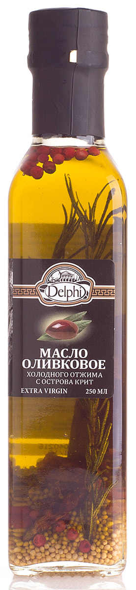 Delphi масло оливковое Extra Virgin с ароматическими травами, 250 мл81.0011,1 Delphi масло оливковое Extra Virgin с ароматическими травами, 250 мл81.0011,1Масло оливковое холодного отжима с острова Крит Экстра Вирджин. КислотностьОливковое масло получают холодным прессованием самых лучших маслин с острова Крит. Масло рекомендовано для профилактики как сердечно-сосудистых, так и желудочно-кишечных заболеваний, благодаря натуральным веществам, которые содействуют защите организма от болезней и старения.