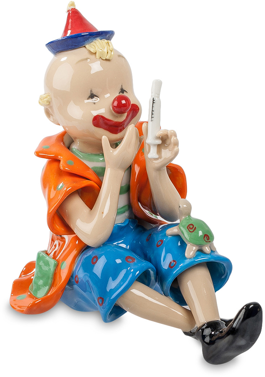 Фигурка декоративная Pavone Клоун. CMS-23/52CMS-23/52 Фигурка декоративная Pavone Клоун. CMS-23/52CMS-23/52Декоративная фигурка Pavone Клоун достойно украсит детскую комнату или станет частью коллекции фарфоровых статуэток. Изделие изготовлено из глазурованного фарфора и выполнено в виде клоуна с черепахой.Фигурку можно поставить в любом месте, где оно будет удачно смотреться и радовать глаз. Размеры: 14 х 9,5 х 14 см.