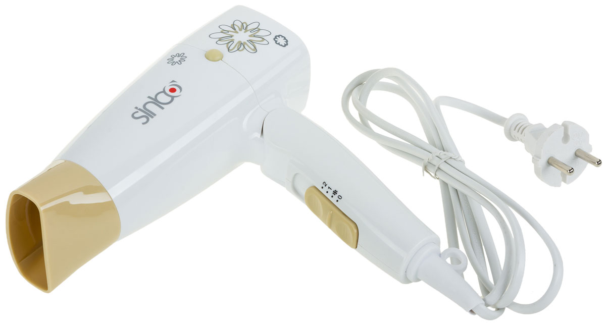 Sinbo SHD 7026, White фенSHD 7026 Sinbo SHD 7026, White фенSHD 7026Фен Sinbo SHD-7026 оборудован складной ручкой, делающей прибор идеальным вариантом для создания стильной прически в условиях сильно ограниченного пространства для вещей и нехватки времени. При необходимости устройство можно поместить в сумочку. Достаточно высокая мощность позволяет значительно ускорить процессы сушки и укладки. Также фен оснащается защитой от перегрева внутреннего механизма.