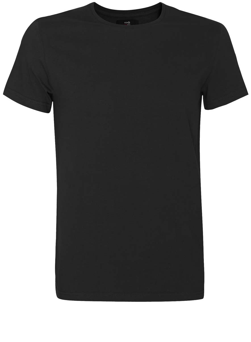 Футболка мужская oodji Basic, цвет: черный. 5B621002M/44135N/2900N. Размер L (52/54)5B621002M/44135N/2900N Футболка мужская oodji Basic, цвет: черный. 5B621002M/44135N/2900N. Размер L (52/54)5B621002M/44135N/2900NМужская футболка oodji Basic изготовлена из высококачественного натурального хлопка. Модель с короткими рукавами и круглым вырезом горловины дополнена эластичной вставкой в цвет изделия по горловине.