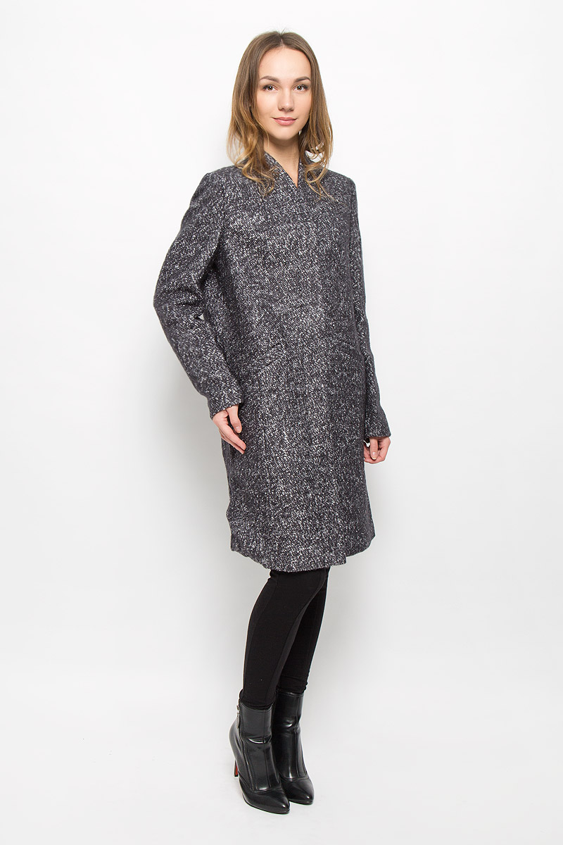 Пальто женское Selected Femme, цвет: серый. 16050948. Размер 34 (40)