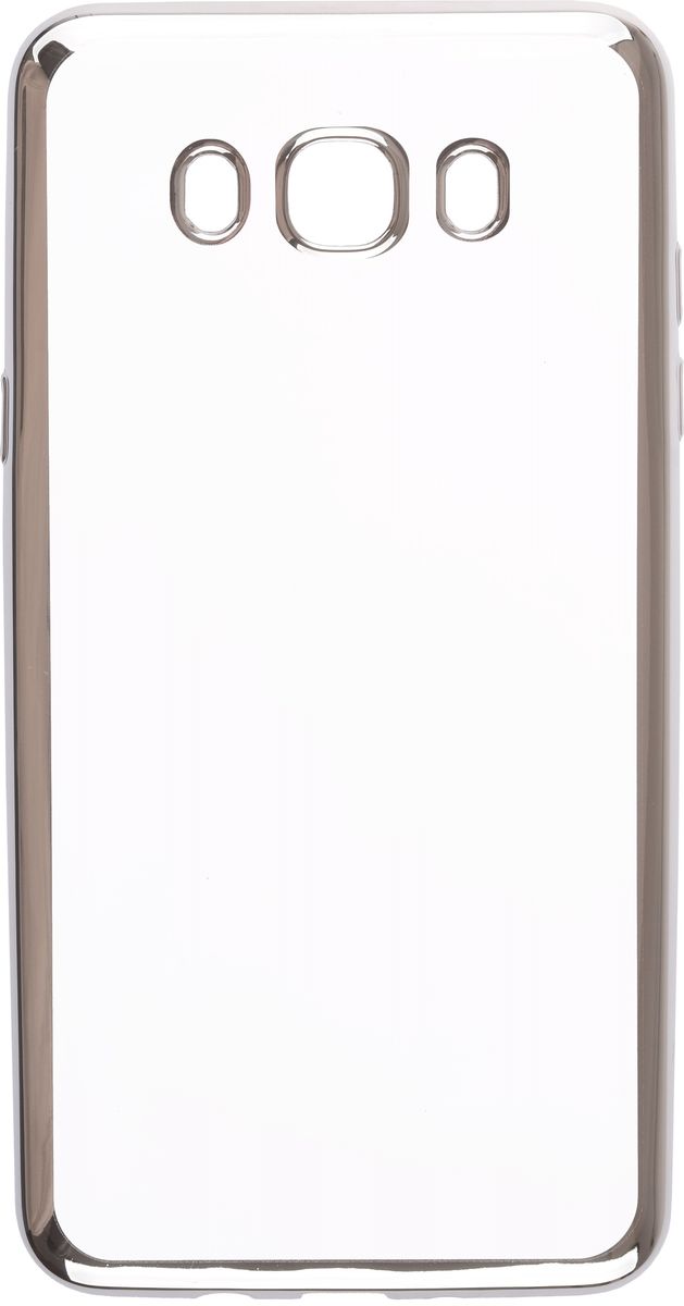 Skinbox 4People Silicone Chrome Border чехол-накладка для Samsung Galaxy J7 (2016), Silver