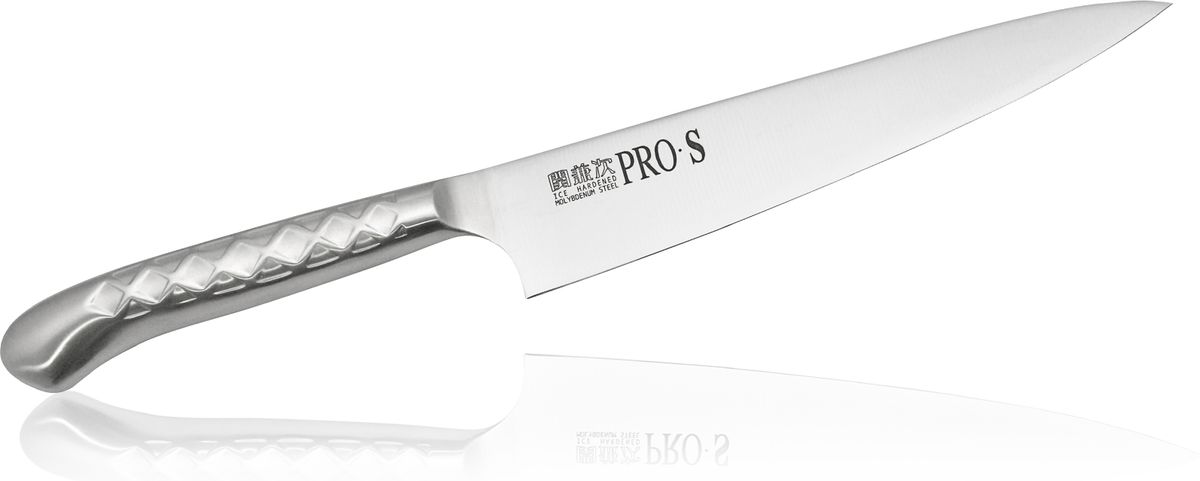 Нож универсальный Kanetsugu Pro-S, 130 мм5001 Нож универсальный Kanetsugu Pro-S, 130 мм5001Нож Kanetsugu Pro-S - профессиональный кухонный нож, выполненный из высококачественной нержавеющей стали, обладающей высокой твердостью и устойчивостью к коррозии. Эргономичный дизайн обеспечивает комфортное использование ножа в течение длительного времени.Правила эксплуатации: - Хранить нож следует в сухом месте. - После использования, промойте нож теплой водой и протрите насухо. - Оставление ножа в загрязненном состоянии может привести к образованию коррозии. Запрещается: - Мыть нож в посудомоечной машине. - Хранить ножи в одной емкости со столовыми приборами. - Резать на твердых поверхностях: каменных столешницах, керамических тарелках, акриловых досках. - Запрещается нецелевое использование ножа: вскрывать консервные банки, разрезать кости, скоблить твердые поверхности, резать замороженные продукты. Правка производится легкими движениями на водном камне или мусате. Заточка ножа - сложный технологический процесс, должен производиться профессионалом на специальном оборудовании. Услуга по заточке ножа предоставляется специалистами компании «Тоджиро». Уважаемые клиенты! В случае несоблюдения правил эксплуатации, нож не подлежит гарантийному обслуживанию.