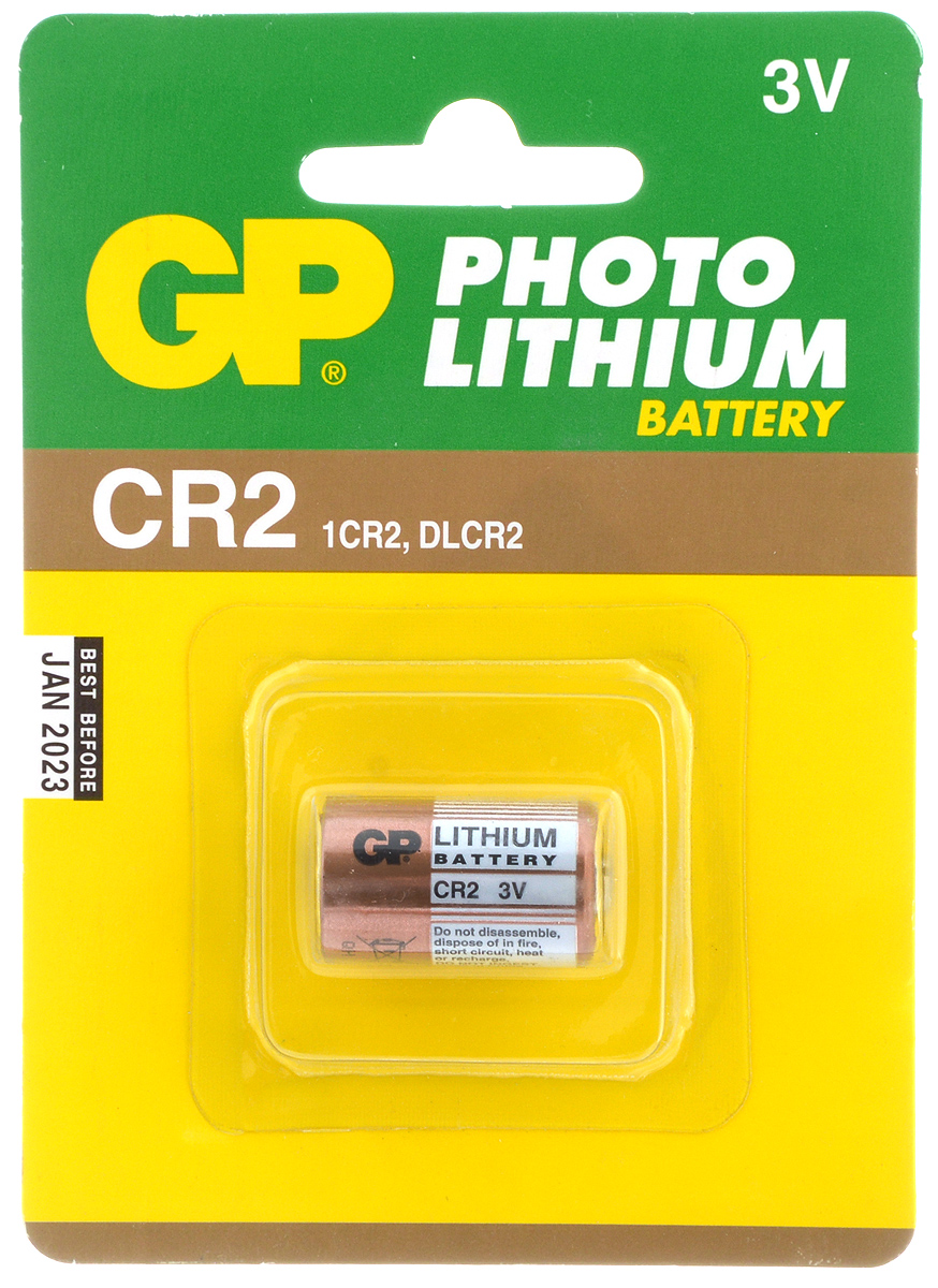 Батарейка литиевая GP Batteries, тип CR2 (CR16270), 3В, 1 шт3195 Батарейка литиевая GP Batteries, тип CR2 (CR16270), 3В, 1 шт3195Литиевая батарейка GP Batteries оказывают великолепный результат в профессиональных приборах, а также в устройствах с высоким потреблением энергии. Они идеальны для медицинских приборов и отлично работают в экстремальных погодных условиях (демонстрируют превосходный результат от -40°C до 60°C). Батарейки созданы для устройств с высоким потреблением энергии. Работают в 10 раз дольше, чем обычные солевые элементы питания. Размер батарейки: 2,5 х 1,5 см.