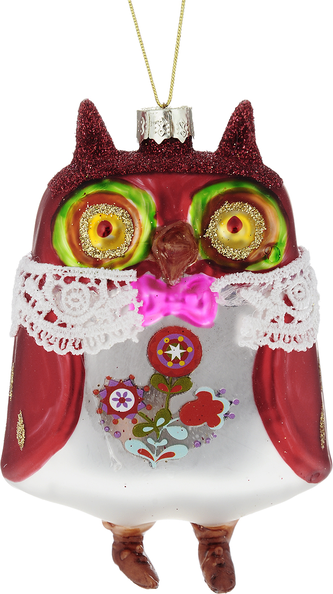 Украшение новогоднее подвесное Winter Wings Сова в костюме, 10 х 7 х 5 смN079067 Украшение новогоднее подвесное Winter Wings Сова в костюме, 10 х 7 х 5 смN079067Новогоднее подвесное украшение Winter Wings Сова в костюме выполнено из стекла в виде совы и украшено блестками. С помощью специальной петельки украшение можно повесить в любом понравившемся вам месте. Но, конечно, удачнее всего оно будет смотреться на праздничной елке.Елочная игрушка - символ Нового года. Она несет в себе волшебство и красоту праздника. Создайте в своем доме атмосферу веселья и радости, украшая новогоднюю елку нарядными игрушками, которые будут из года в год накапливать теплоту воспоминаний.