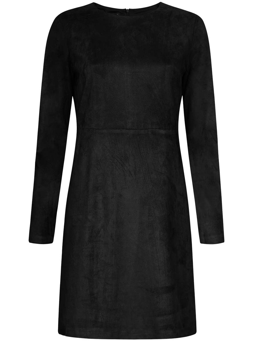 Платье oodji Ultra, цвет: черный. 18L02001/45870/2900N. Размер 40 (46-170)
