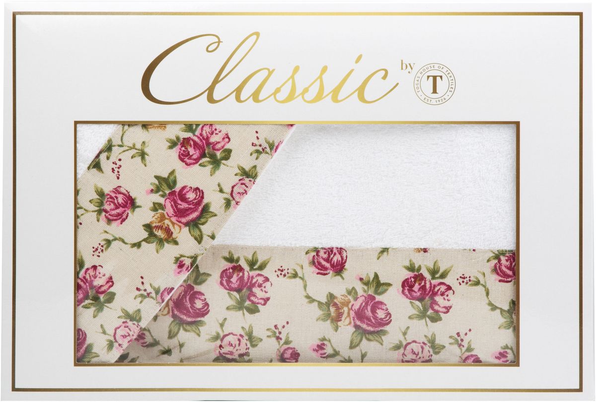 Набор полотенец Сlassic by Togas Адель, цвет: белый, 2 шт10.00.00.0923 Набор полотенец Сlassic by Togas Адель, цвет: белый, 2 шт10.00.00.0923Набор Сlassic by Togas Адель состоит из 2 полотенец, дополненных вставкой с цветочным принтом. Изделия выполнены из хлопка. Ткань полотенец обладает высокой плотностью и мягкостью, отличается высоким качеством и длительным сроком службы. Такой набор станет отличным вариантом для практичной и современной хозяйки.