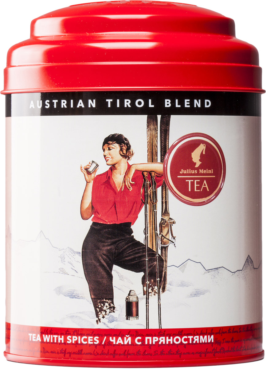 Julius Meinl Тирольский бленд черный листовой чай с пряностями, 100 г86897 Julius Meinl Тирольский бленд черный листовой чай с пряностями, 100 г86897Австрия славится своими горнолыжными курортами, а они, в свою очередь, особым чайным рецептом – тирольским охотничьим чаем Jagertee. Это высокогорный черный чай с печеными нотками и пряными добавками.