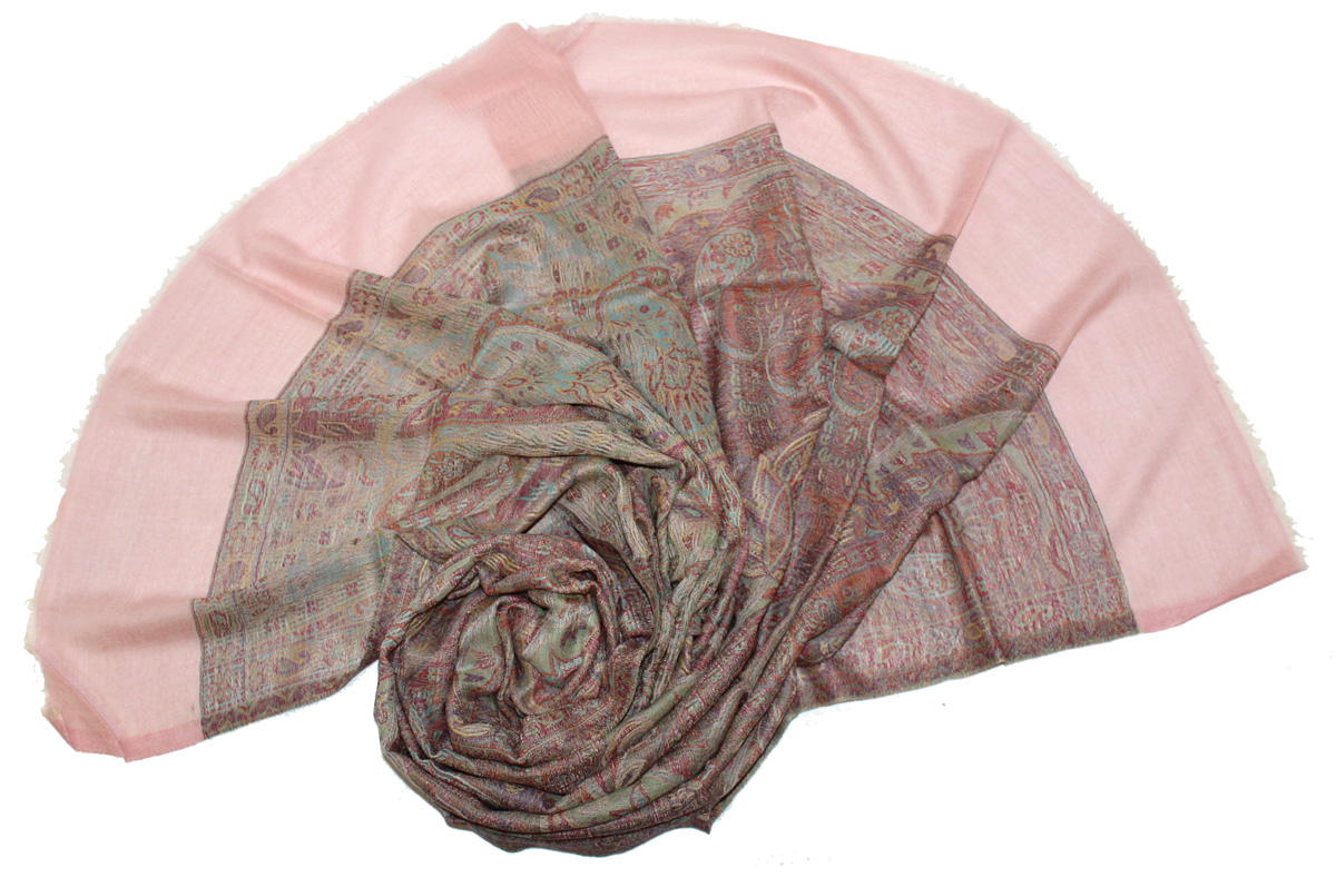 Палантин женский Ethnica, цвет: бледно-розовый. 573700н. Размер 70 см х 180 см