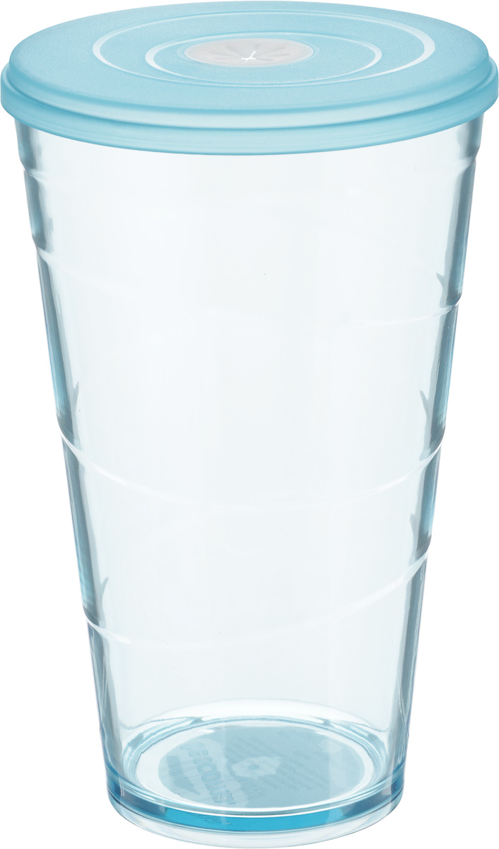 Стакан Tescoma My Drink, с крышкой, цвет: голубой, 600 мл308806.30 Стакан Tescoma My Drink, с крышкой, цвет: голубой, 600 мл308806.30Стакан Tescoma My Drink выполнен из нетоксичного прочного пластика и абсолютно безопасен в ежедневном использовании. Проверенная технология европейского производства обеспечивает безопасность даже при долгом соприкосновении с пищевыми продуктами или жидкостями. В крышке имеется гибкое отверстие для соломинки. Можно мыть в посудомоечной машине на щадящих программах, выдерживает температуру до 60°С.Диаметр стакана (по верхнему краю): 10 см.Высота стакана: 16 см.Объем стакана: 600 мл.