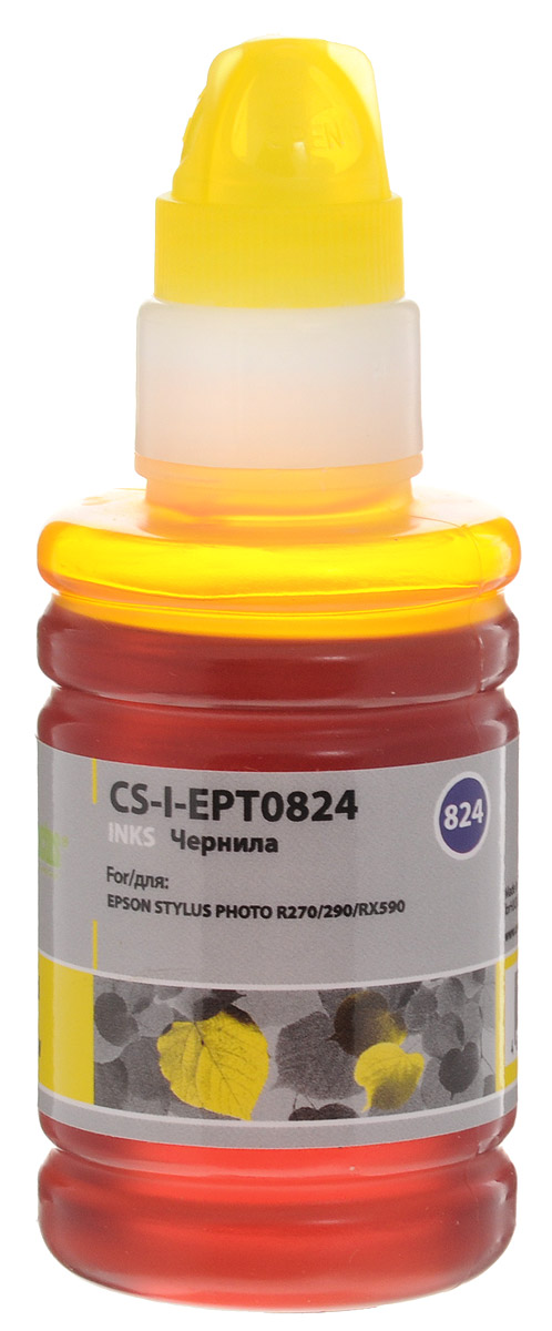 Cactus CS-I-EPT0824, Yellow чернила для Epson Stylus Photo R270/290/RX590