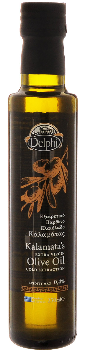 Delphi Extra Virgin масло оливковое, 250 мл81.0025,1 Delphi Extra Virgin масло оливковое, 250 мл81.0025,1Оливковое масло Delphi Extra Virgin производится на острове Крит путем холодного отжима, то есть механической обработки мякоти оливок при помощи пресса.Оливковое масло широко применяется в кулинарии в натуральном виде, в качестве заправки, а также для лечения сердечно-сосудистых и желудочно-кишечных заболеваний, так как содержит большое количество витаминов В, С, Е, провитамин А и минеральные вещества.Оливковое масло изготавливается путем холодного прессования косточек оливок с последующей тепловой обработкой. Вкус этого масла имеет легкий привкус и аромат оливок.Оливковое масло применяется для приготовления горячих овощных и мясных блюд, а также для соусов и майонезов.Отличительной чертой оливкового масла любой категории является то, что при нагреве оно не выделяет канцерогенных веществ!