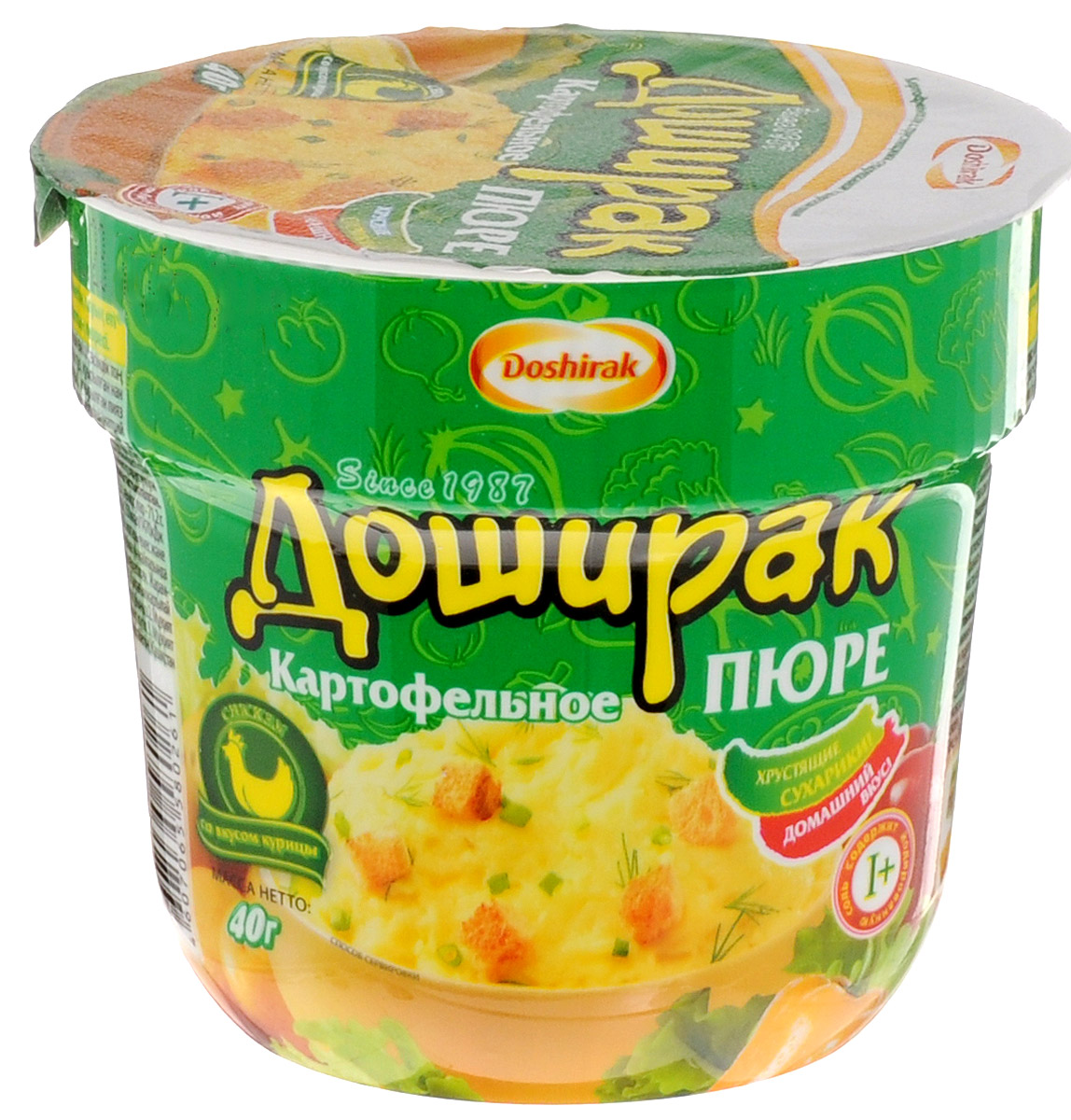 Doshirak Картофельное пюре быстрого приготовления со вкусом курицы, в стакане, 40 г удобрение ому картофельное 5кг
