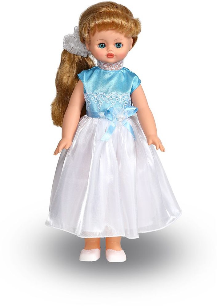 Весна Кукла озвученная Алиса цвет платья белый голубой